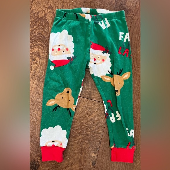 Carters & chickpea toddler Christmas Santa pajama 2 two piece sets 2T two sets - Picture 10 of 12